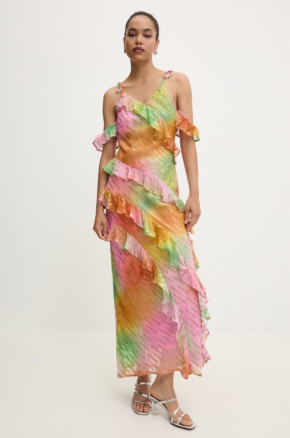 Φόρεμα Never Fully Dressed Faro Dress εμπριμέ πολύχρωμο NFDDR1547