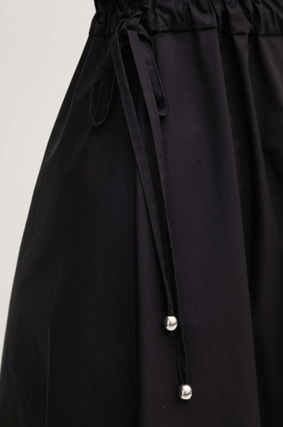 Βαμβακερό φόρεμα Sandro Ferrone SFS7XBDMADA μαύρο