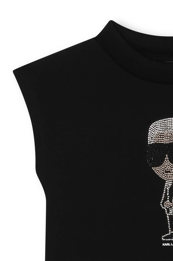 Dievča Dievčenské šaty Karl Lagerfeld Z30076.114.150 čierna
