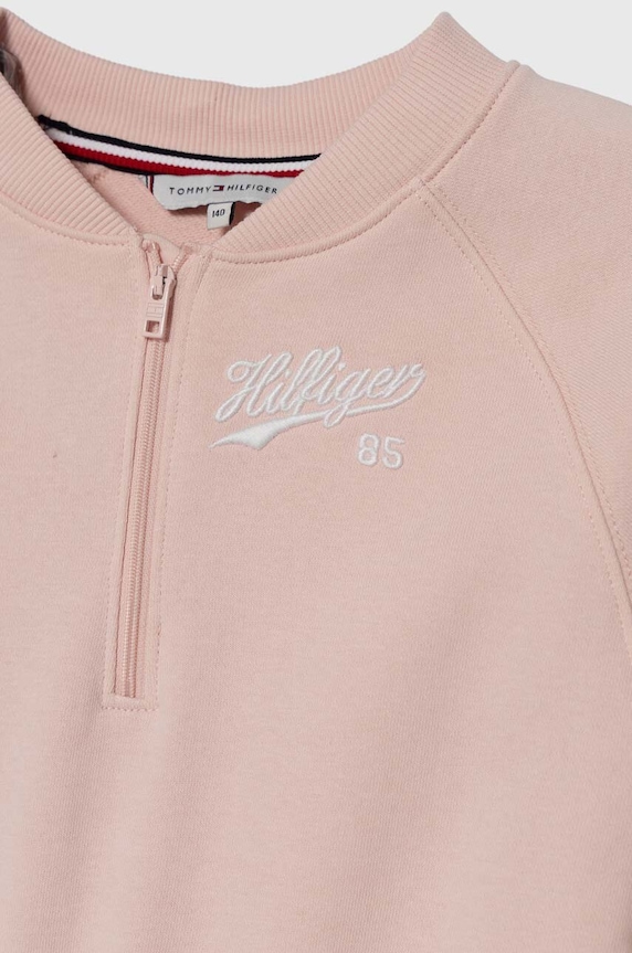 Deklice Otroška obleka Tommy Hilfiger KG0KG07787.PPYH roza