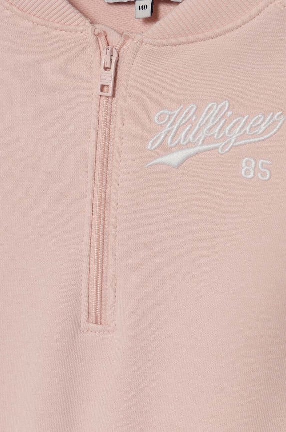 Otroška obleka Tommy Hilfiger roza KG0KG07787.PPYH