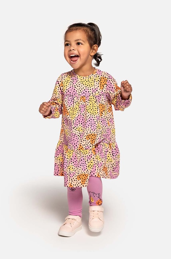 Coccodrillo sukienka niemowlęca wzorzyste multicolor WC4129103CEN