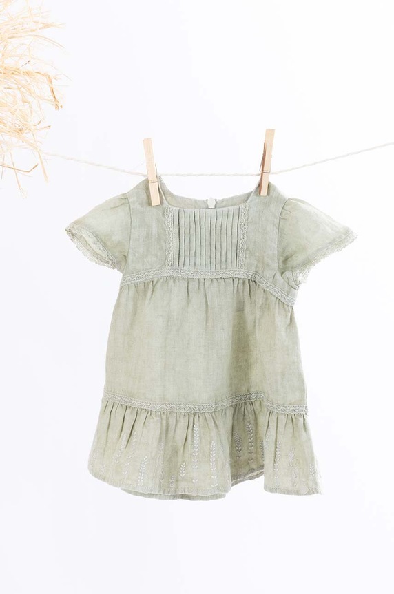Tartine et Chocolat vestito in lino per neonati TY30181.80.94
