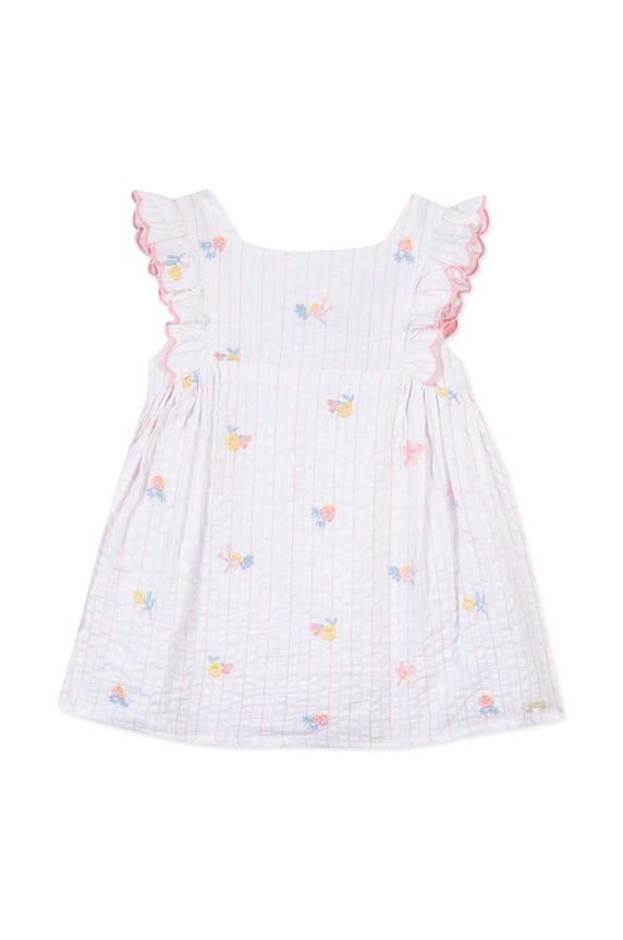 Tartine et Chocolat sukienka bawełniana niemowlęca TY30091.60.74 biały SS24
