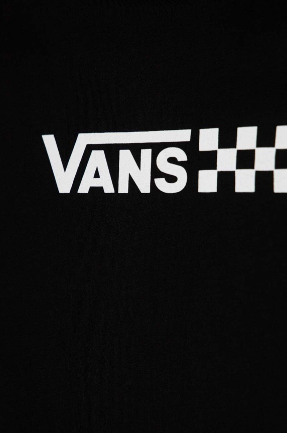 DÍVKA Dětské bavlněné šaty Vans CHALKBOARD RELAXED TEE DRESS VN000AEJBLK černá