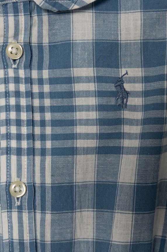 Detské bavlnené šaty Polo Ralph Lauren 310940806001 modrá