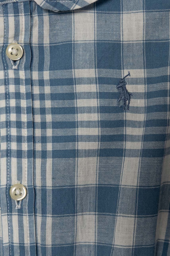 Detské bavlnené šaty Polo Ralph Lauren 310940806001 modrá