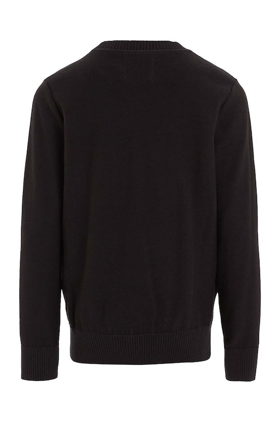 Chłopiec Calvin Klein Jeans sweter bawełniany dziecięcy IB0IB01961.116.PPYH czarny