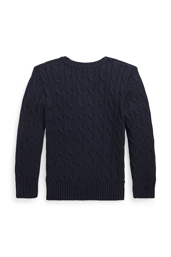 Chłopiec Polo Ralph Lauren sweter bawełniany dziecięcy 322702674060 granatowy
