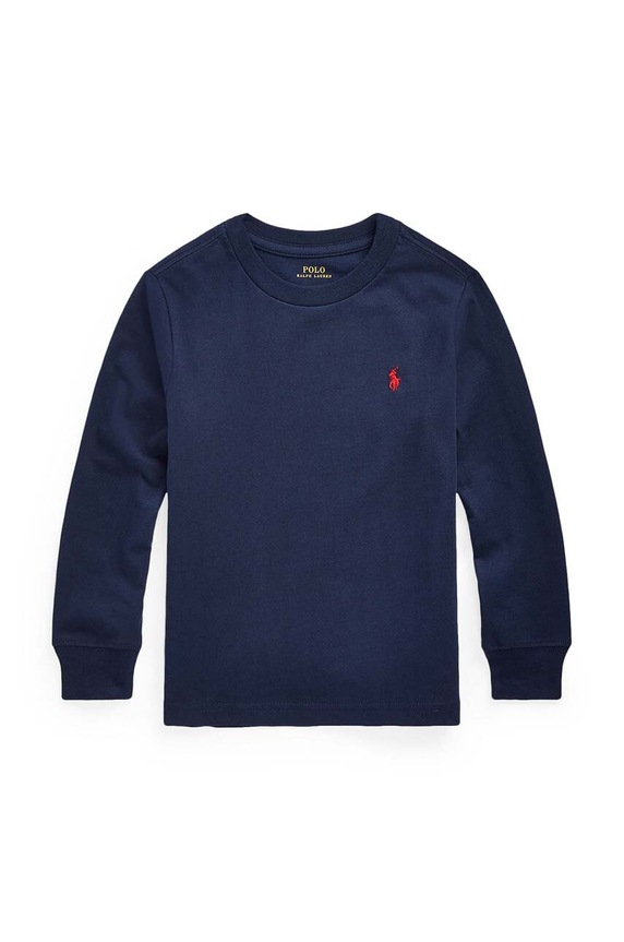 Polo Ralph Lauren gyerek pamut pulóver vékony sötétkék 322843804002