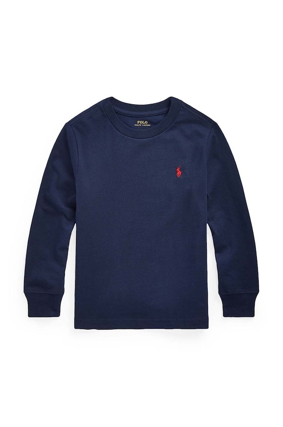 Polo Ralph Lauren gyerek pamut pulóver vékony sötétkék 322843804002