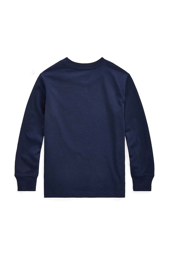Polo Ralph Lauren gyerek pamut pulóver 322843804002 sötétkék AW24