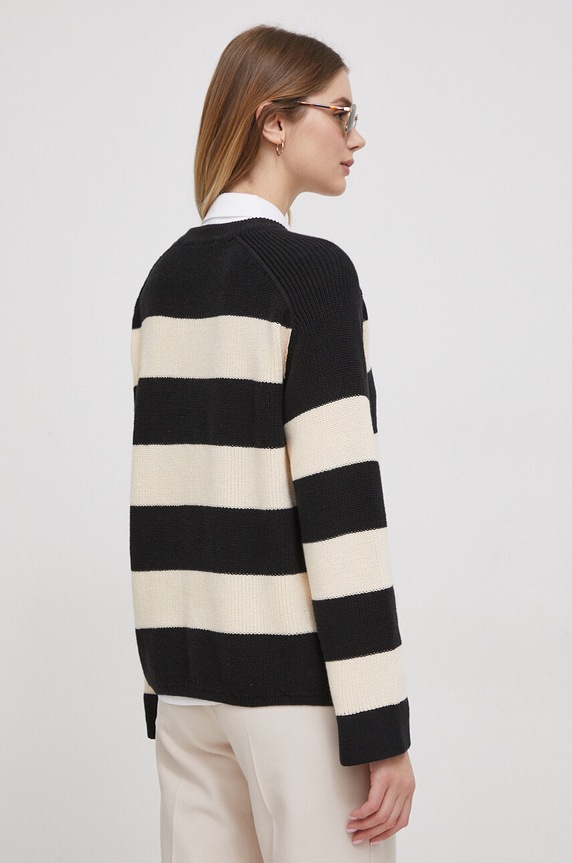 Odzież Tommy Hilfiger sweter bawełniany WW0WW40751 czarny