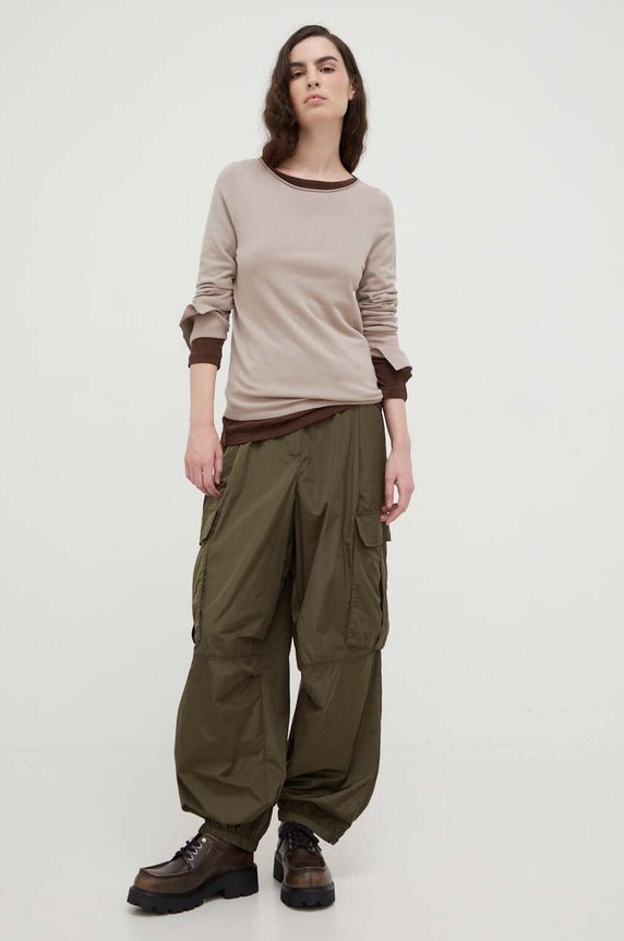 Marc O'Polo sweter 310512960301 beżowy SS24