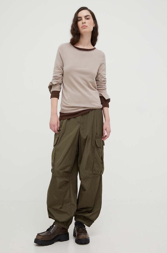 Marc O'Polo sweter 310512960301 beżowy SS24