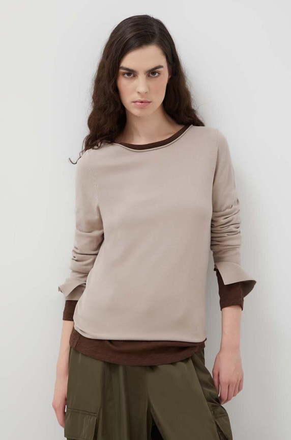 Marc O'Polo sweter beżowy 310512960301
