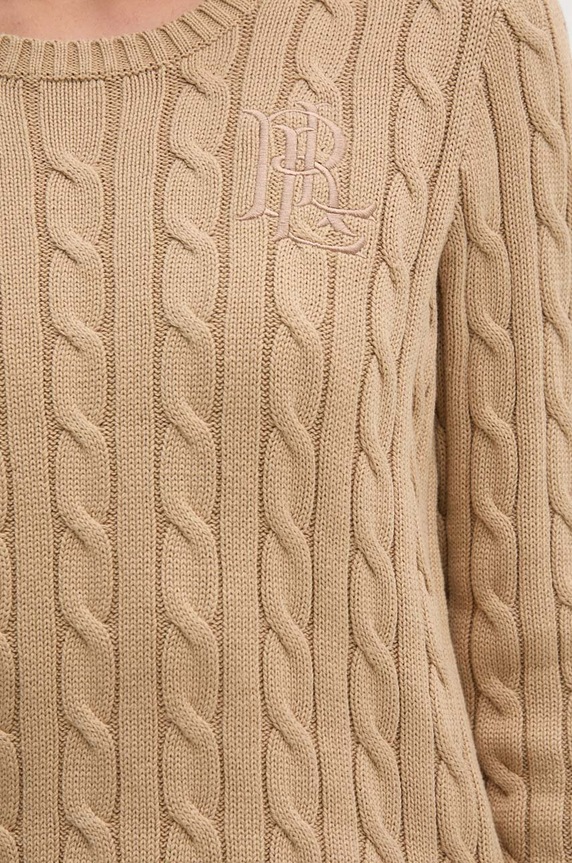 Lauren Ralph Lauren sweter bawełniany 200932223 beżowy