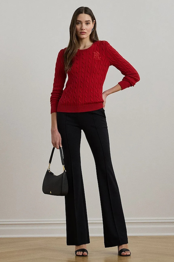 Oblečení Bavlněný svetr Lauren Ralph Lauren 200932223 červená