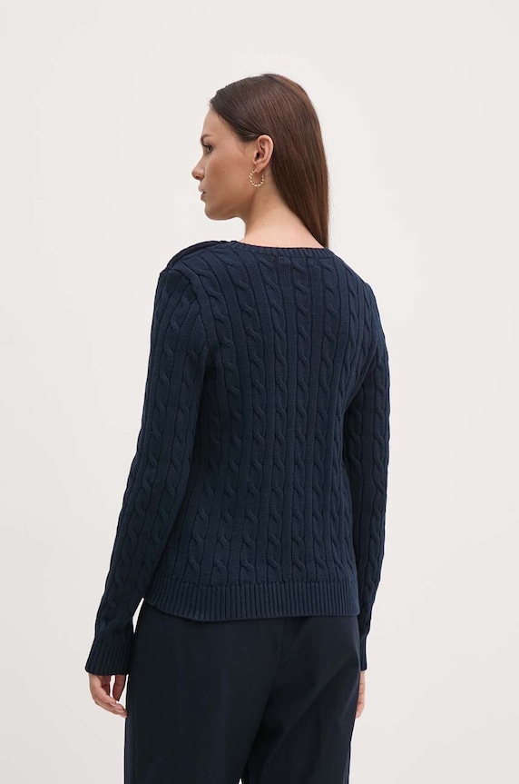 Oblečenie Bavlnený sveter Lauren Ralph Lauren 200932223 tmavomodrá