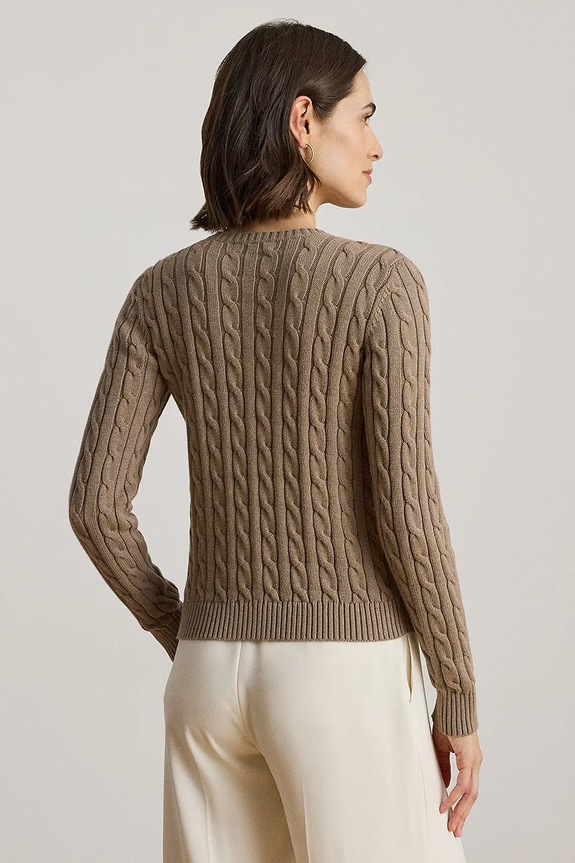Памучна жилетка Lauren Ralph Lauren 200932225 бежов AA00