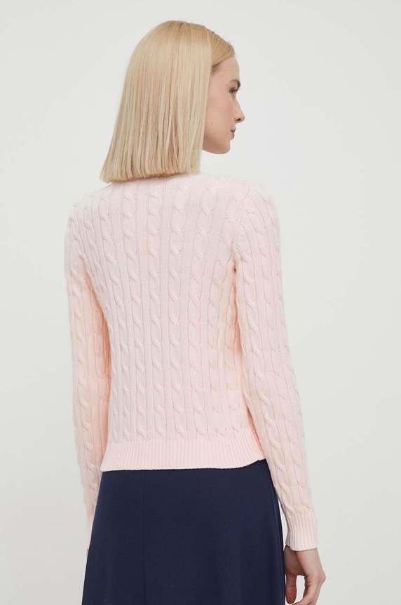 Odzież Lauren Ralph Lauren sweter bawełniany 200932225 różowy