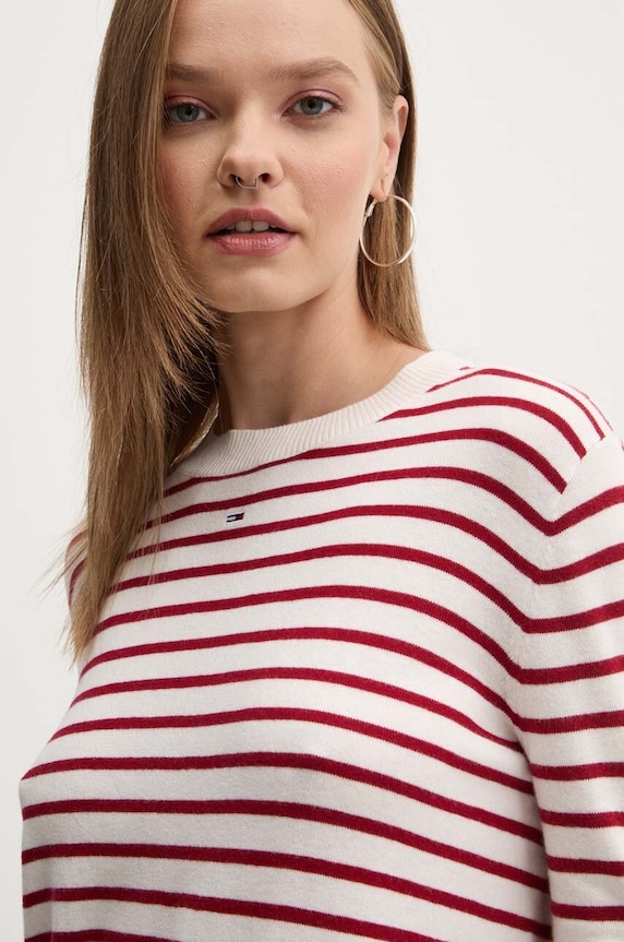 Tommy Jeans sweter beżowy DW0DW17254
