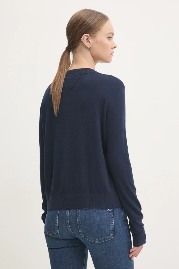 Ruházat Tommy Jeans pulóver DW0DW17254 sötétkék