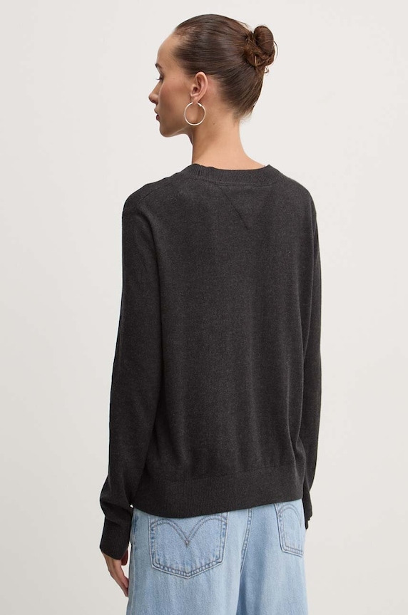 Odzież Tommy Jeans sweter DW0DW17254 czarny
