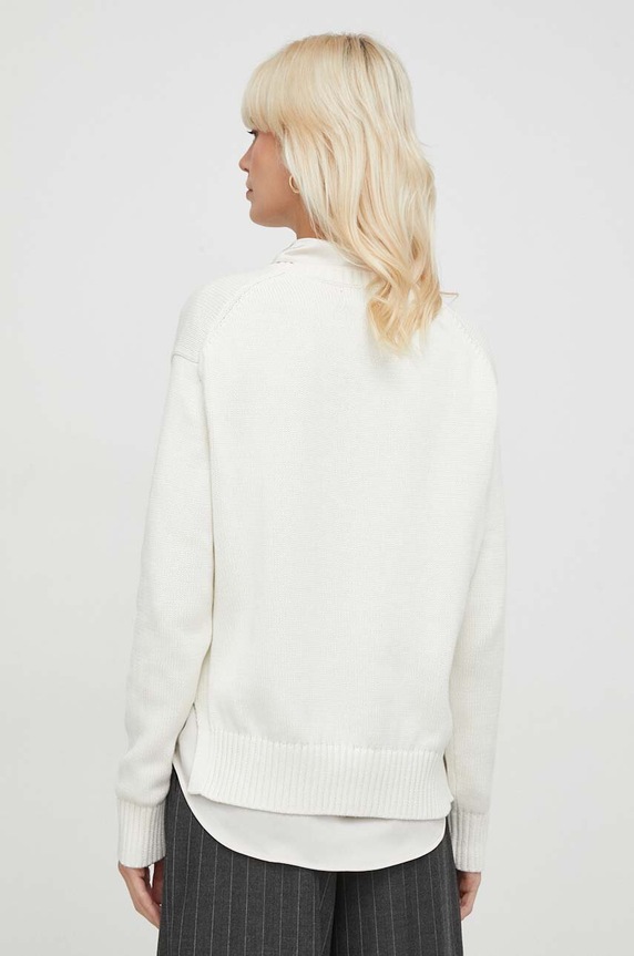 Odzież Polo Ralph Lauren sweter bawełniany 211898583 beżowy