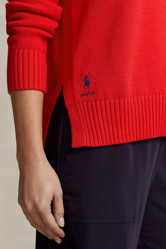 Polo Ralph Lauren sweter bawełniany czerwony 211898583