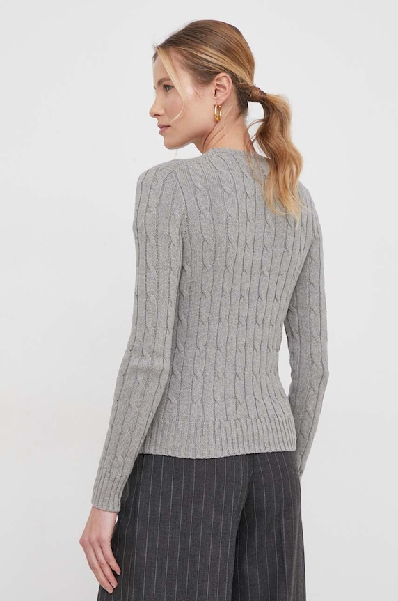 Ρούχα Βαμβακερό πουλόβερ Polo Ralph Lauren 211943903 γκρί