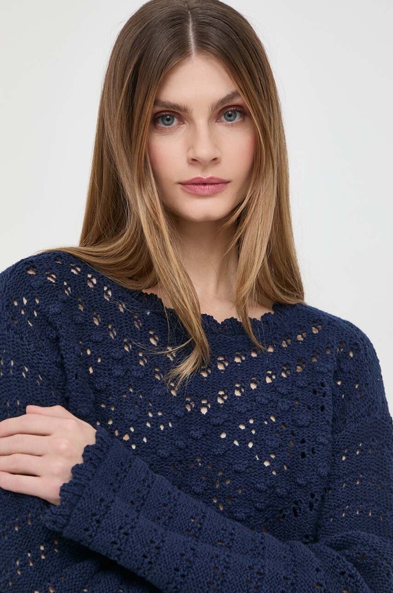 Twinset maglione medio spessore blu navy 241TP3500