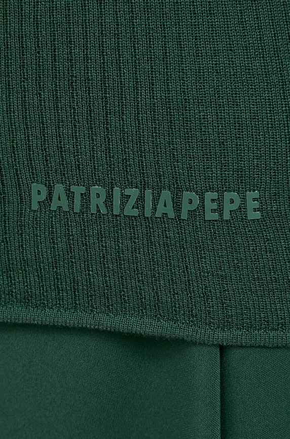 Patrizia Pepe sweter wełniany 8K0187.K034 zielony