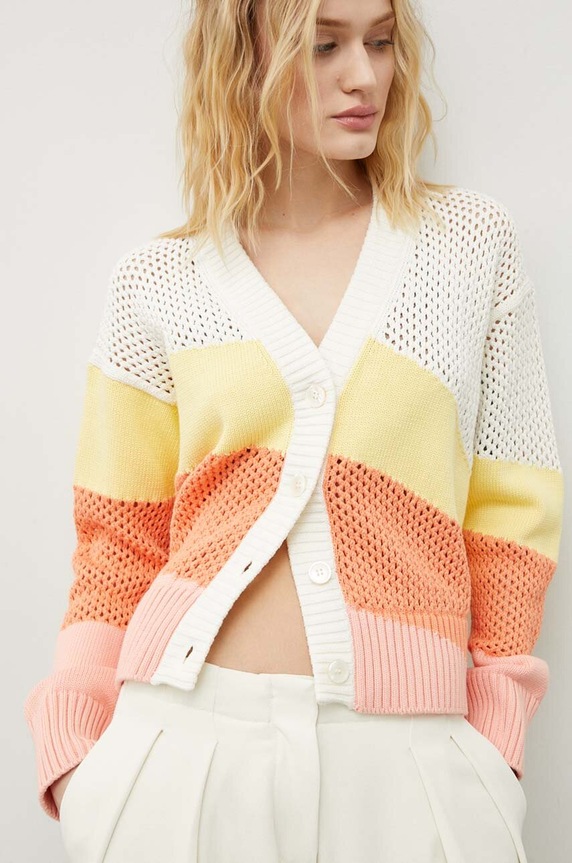 PS Paul Smith kardigan bawełniany wzorzyste multicolor W2R.741N.M31178