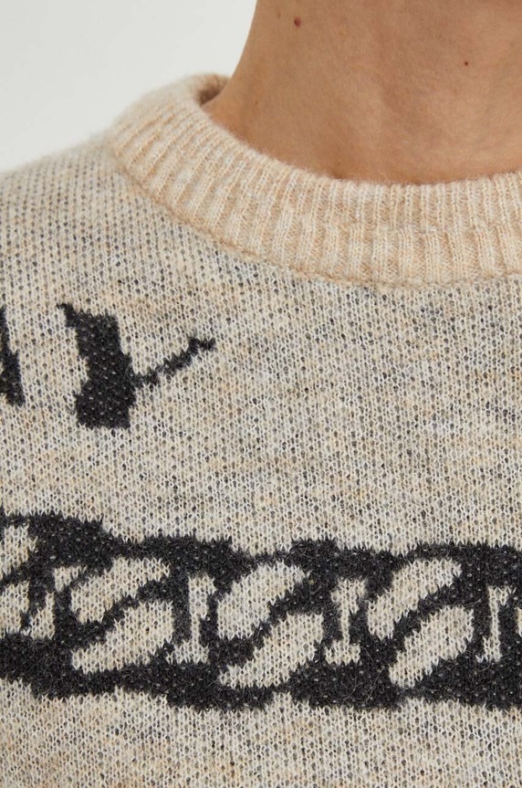 Sveter s prímesou vlny 2NDDAY 2ND Chain TT - Soft Jacquard 2241340440