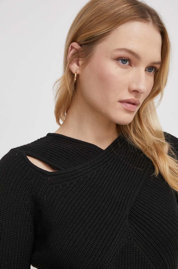 Pulover s dodatkom vune Joop! crna 30040173