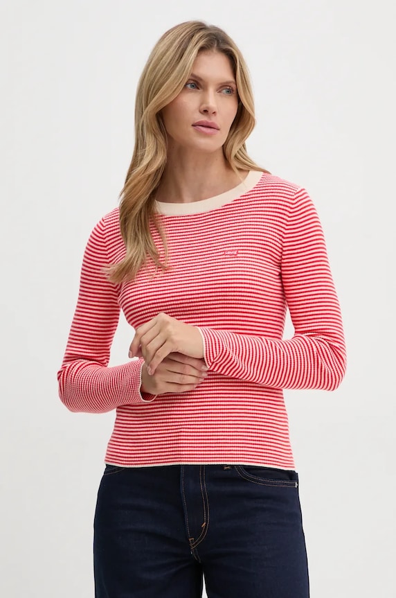 Levi's sweter pozostałe czerwony A0719