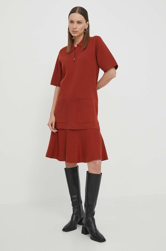 Tiger Of Sweden pulóver Ariia S70429040 narancssárga SS24