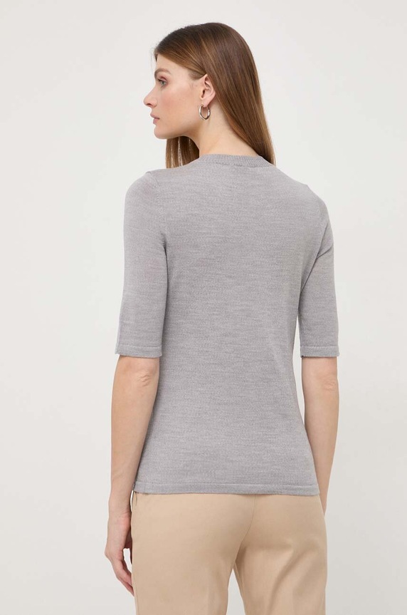 Max Mara Leisure tricou și cardigan de lână 2416381027600 gri