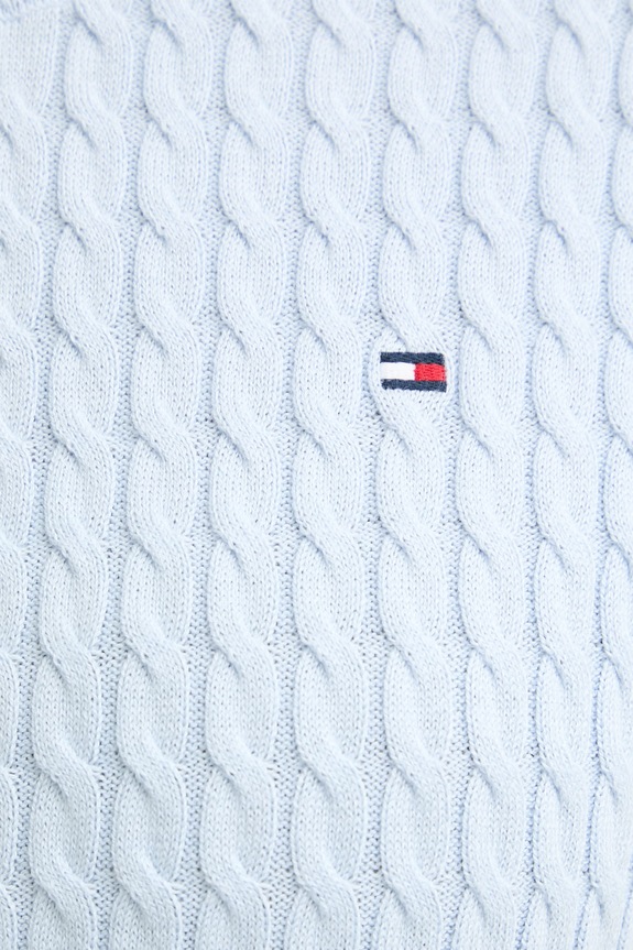Tommy Hilfiger pulover kratkih rukava za žene od pamuka WW0WW41787 plava