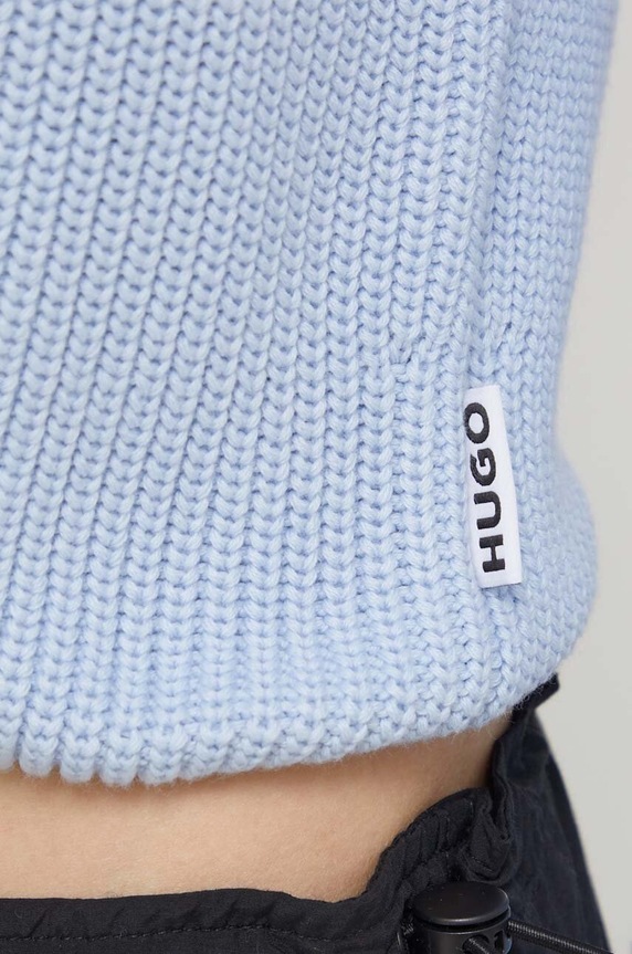 Pamučni pulover HUGO 50514270 plava