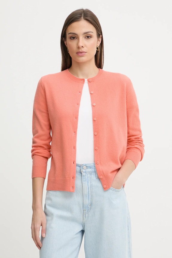 Vlnený kardigán United Colors of Benetton oranžová 1002D5485