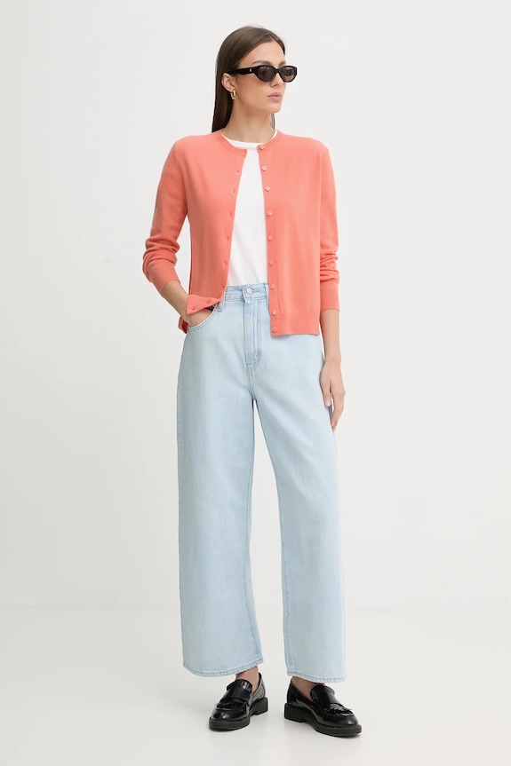 Vlnený kardigán United Colors of Benetton 1002D5485 oranžová SS26