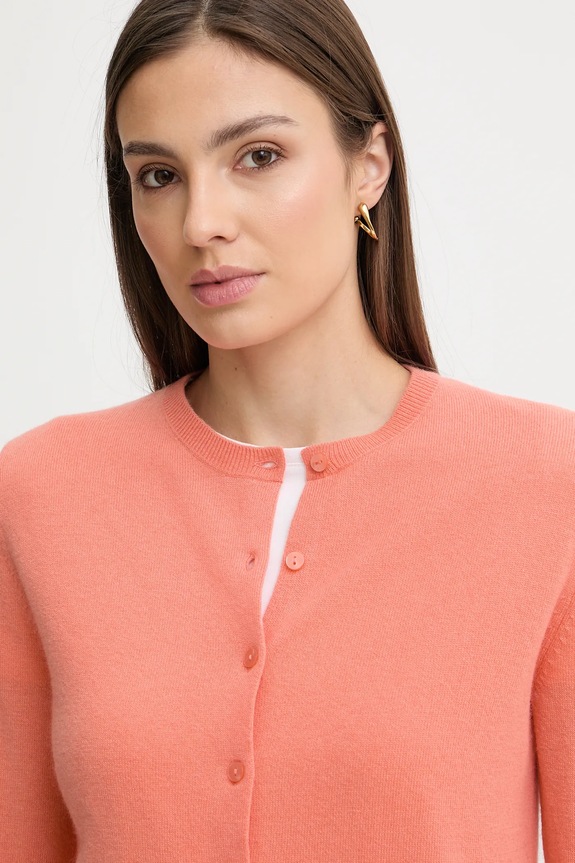 Vlnený kardigán United Colors of Benetton oranžová 1002D5485