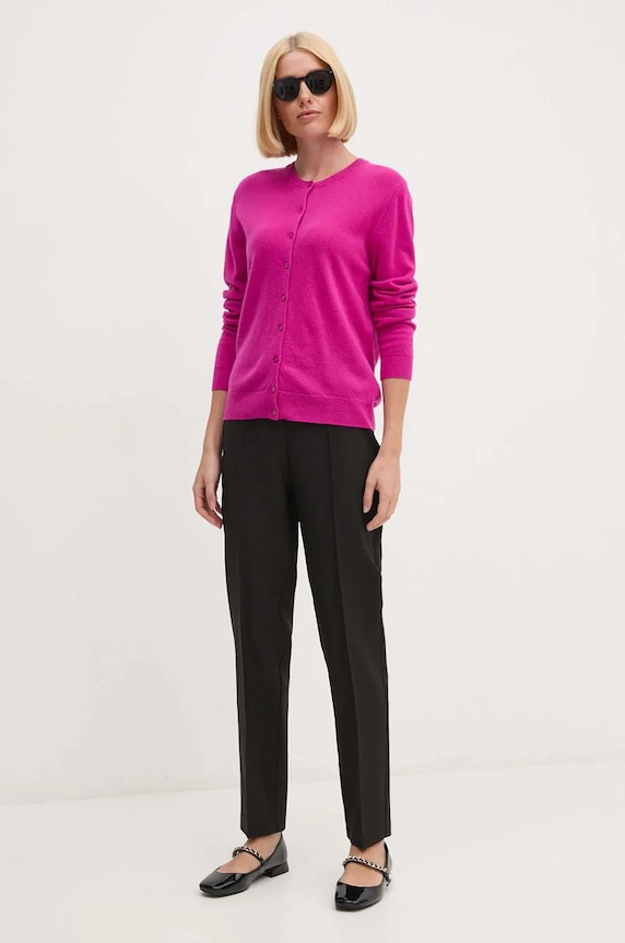 Vuneni kardigan United Colors of Benetton 1002D5485 roza SS26