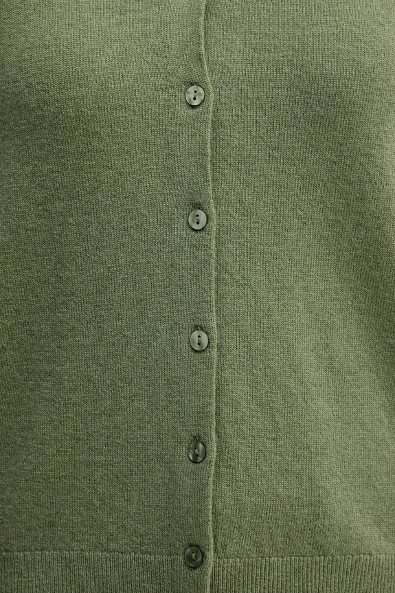 United Colors of Benetton cardigan din lana 1002D5485 verde