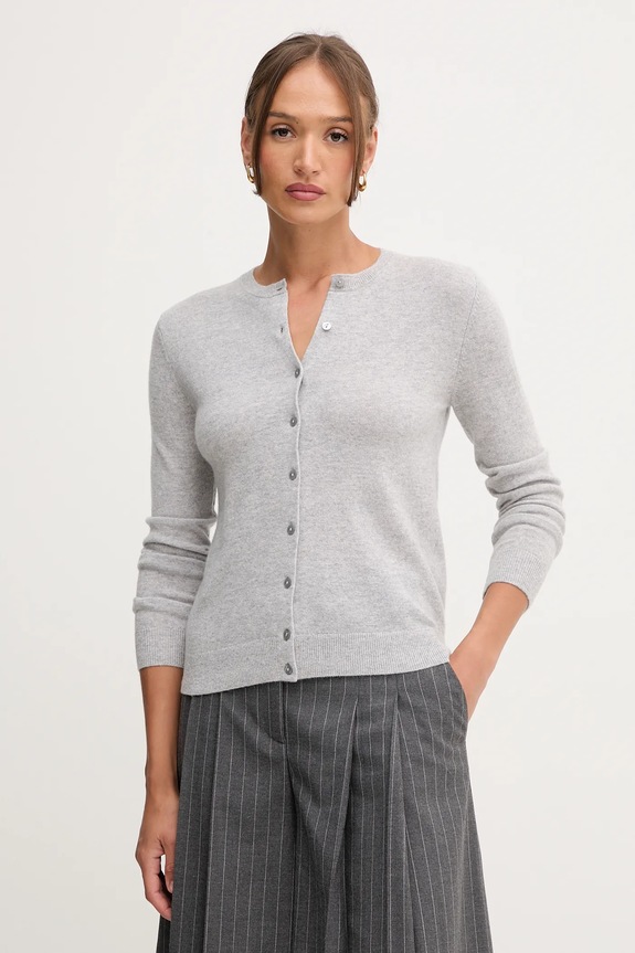 United Colors of Benetton kardigan wełniany szary 1002D5485