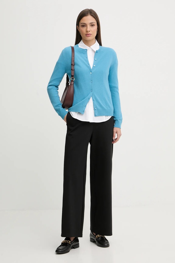 United Colors of Benetton cardigan din lana 1002D5485 albastru SS26