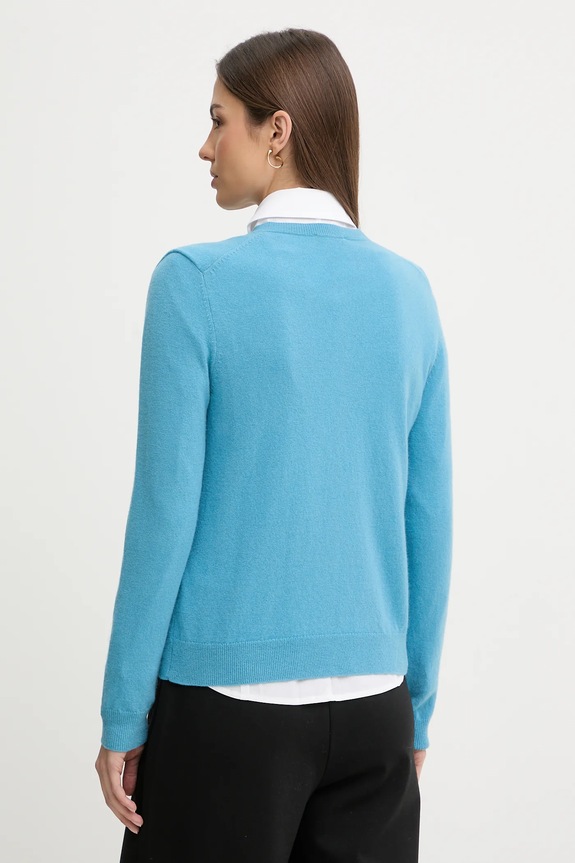 Îmbrăcăminte United Colors of Benetton cardigan din lana 1002D5485 albastru