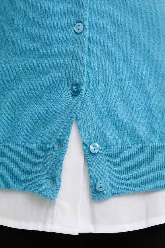 United Colors of Benetton cardigan din lana 1002D5485 albastru